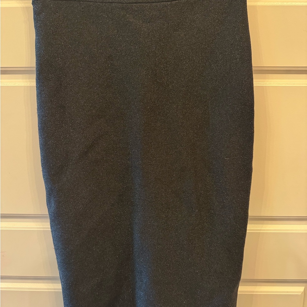 Bebe Black Midi Pencil Skirt for Work
